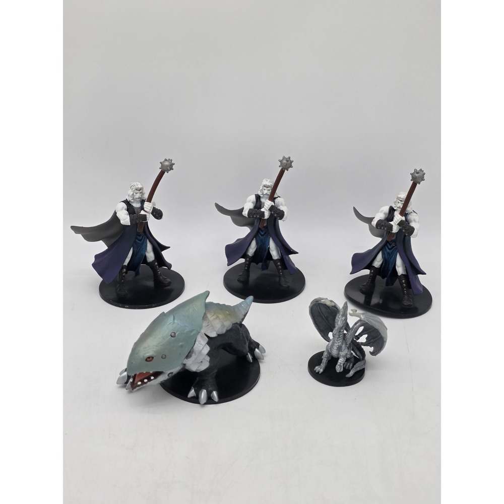 Lot Of 5 Vintage Dungeons And Dragons Miniatures 2004 Wizards 62/72 5/60 67/72